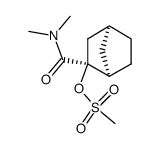 Methanesulfonic acid (1R,2S,4S)-2-dimethylcarbamoyl-bicyclo[2.2.1]hept-2-yl ester结构式