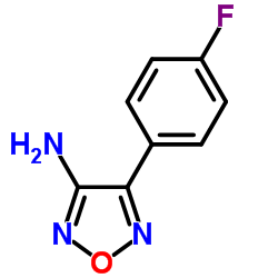 4-(4-Fluorophenyl)-1,2,5-oxadiazol-3-amine结构式