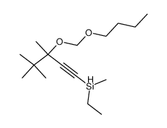3,4,4-Trimethyl-1--3-butyloxymethoxy-pentin-(1)结构式