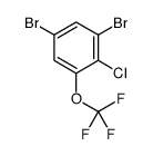 3,5-Dibromo-2-chlorotrifluoromethoxybenzene Structure