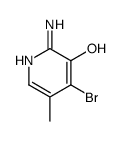 2-氨基-4-溴-3-羟基-5-甲基吡啶结构式