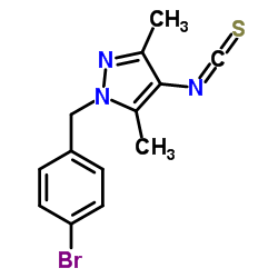 1-(4-BROMO-BENZYL)-4-ISOTHIOCYANATO-3,5-DIMETHYL-1H-PYRAZOLE结构式