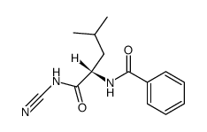 N-benzoyl-L-leucylcyanamide Structure