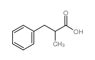 2-Benzylpropionic acid Structure