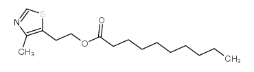 2-(4-Methyl-5-Thiazolyl)Ethyl Decanoate Structure