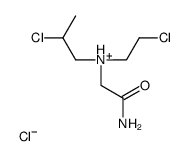 (2-amino-2-oxoethyl)-(2-chloroethyl)-(2-chloropropyl)azanium,chloride结构式