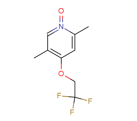 2,5-二甲基-4-三氟乙氧基吡啶氮氧化物结构式