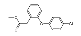 2-[(4-chloro-phenoxy)-phenyl]-acetic acid methyl ester结构式