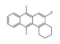 5-fluoro-(1,2,3,4-tetrahydro-7,12-dimethylbenz(a)anthracene)结构式