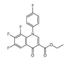 ethyl 1-(4-fluorophenyl)-6,7,8-trifluoro-1,4-dihydro-4-oxo-quinoline-3-carboxylate结构式