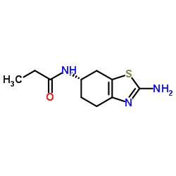 s-2-氨基-6-丙酰氨基-4,5,6,7-四氢苯并噻唑结构式