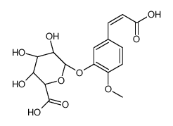 异铁酸-3-O-β-D-葡糖醛酸结构式