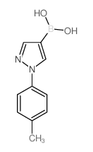 1-对甲苯吡唑-4-硼酸结构式