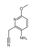 3-氨基-6-甲氧基吡啶-2-乙腈结构式