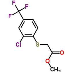 Methyl {[2-chloro-4-(trifluoromethyl)phenyl]sulfanyl}acetate Structure