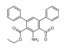 2-氨基-4,6-二苯基-3-硝基苯甲酸乙酯结构式