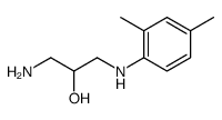 1-amino-3-(2,4-dimethylanilino)propan-2-ol结构式
