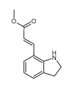 methyl 3-(2,3-dihydroindol-7-yl)acrylate Structure