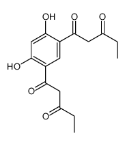 1-[2,4-dihydroxy-5-(3-oxopentanoyl)phenyl]pentane-1,3-dione结构式