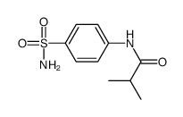 Propanamide, N-[4-(aminosulfonyl)phenyl]-2-Methyl- Structure
