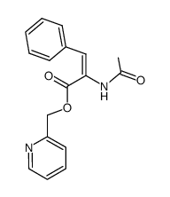 2-pyridylmethyl α-(N-acetylamino)cinnamate结构式