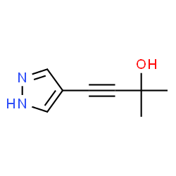 3-Butyn-2-ol, 2-methyl-4-(1H-pyrazol-4-yl)- (9CI) picture