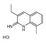 2-Amino-3-ethyl-8-methylquinoline hydrochloride structure