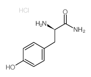 (R)-2-AMino-3-(4-hydroxyphenyl)propanaMide hydrochloride Structure
