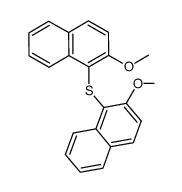 bis(2-methoxy-1-naphthyl) sulphide Structure