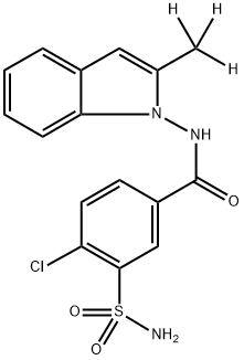 Dehydro Indapamide-d3 Structure