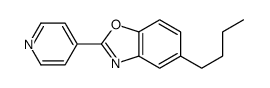 5-butyl-2-pyridin-4-yl-1,3-benzoxazole结构式