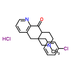 (1-甲基-4-哌啶基)[3-[2-(3-氯苯基)乙基]吡啶-2-基]甲酮盐酸盐结构式