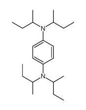 1-N,1-N,4-N,4-N-tetra(butan-2-yl)benzene-1,4-diamine结构式