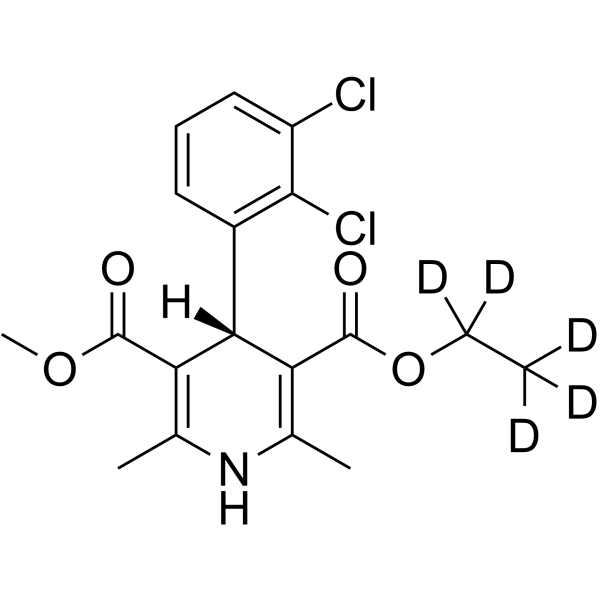 (R)-(+)-Felodipine-d5 Structure