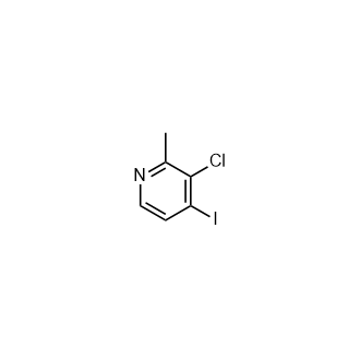 3-氯-4-碘-2-甲基吡啶结构式