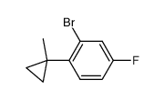 2-bromo-4-fluoro-1-(1-methylcyclopropyl)benzene结构式