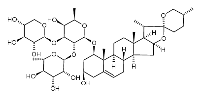 山麦冬皂苷J结构式