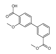2-methoxy-4-(3-methoxycarbonylphenyl)benzoic acid Structure