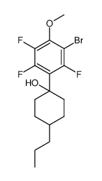 1-(3-bromo-2,5,6-trifluoro-4-methoxyphenyl)-4-propylcyclohexanol Structure
