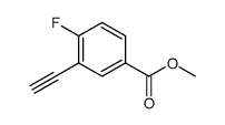 3-乙炔基-4-氟苯甲酸甲酯结构式