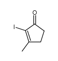 2-iodo-3-methyl-2-cyclopenten-1-one结构式