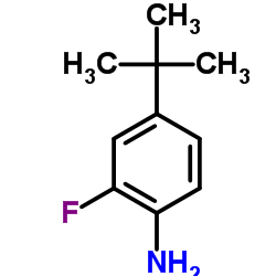 4-叔丁基-2-氟苯胺结构式