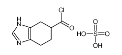 sulfuric acid,4,5,6,7-tetrahydro-3H-benzimidazole-5-carbonyl chloride Structure