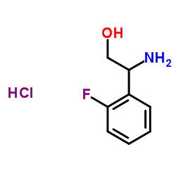 2-Amino-2-(2-fluorophenyl)ethanol hydrochloride (1:1) Structure