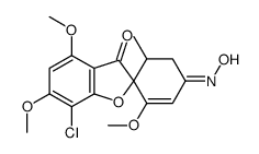 (3'E)-7-chloro-3'-hydroxyimino-1',4,6-trimethoxy-5'-methylspiro[1-benzofuran-2,6'-cyclohexene]-3-one结构式