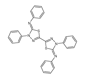 2,2'-bis-(4-phenyl-5-phenylimino-1,3,4-thiadiazole)结构式