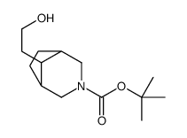 3-Boc-8羟乙基-3-氮杂双环[3.2.1]辛烷结构式