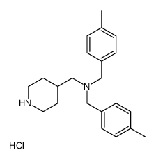 Bis-(4-Methyl-benzyl)-piperidin-4-ylmethyl-amine hydrochloride结构式
