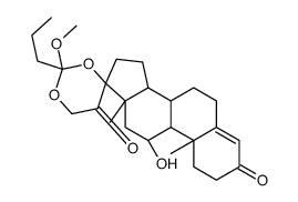 Hydrocortisone 17,21-Methyl Orthobutyrate Structure