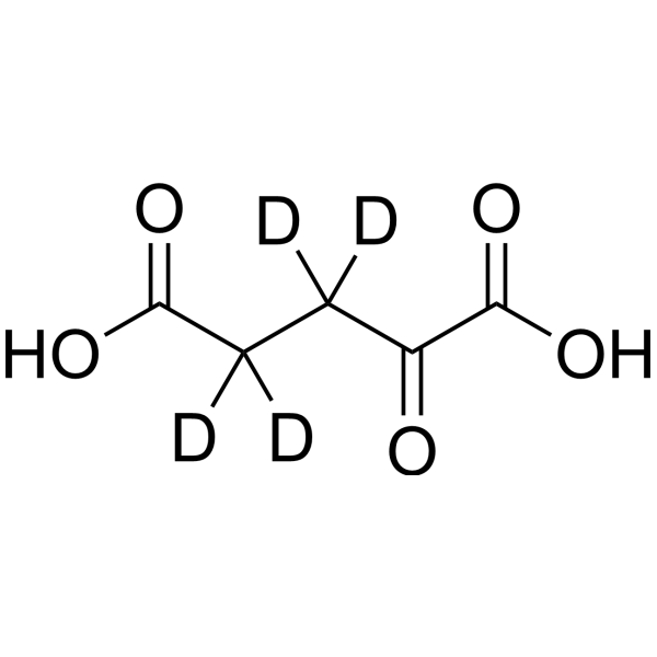 2-Ketoglutaric acid-d4 Structure